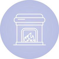 Fireplace Vector Icon