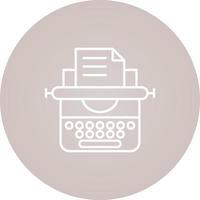 Typewriter Vector Icon
