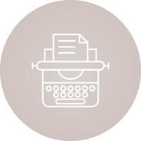 icono de vector de máquina de escribir