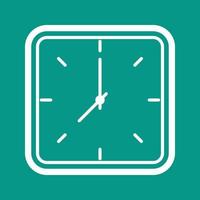 Clock Line Color Background Icon vector