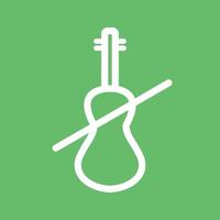 Cello Line Color Background Icon vector