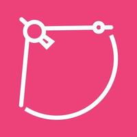Measurement Line Color Background Icon vector