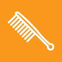 Comb I Line Color Background Icon vector