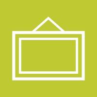 Notice Board Line Color Background Icon vector