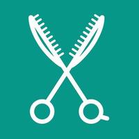 Scissors IV Line Color Background Icon vector