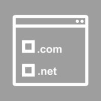 Domain Registration Line Color Background Icon vector
