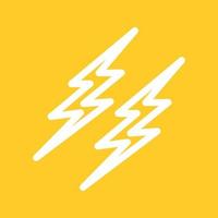 Lightening II Line Color Background Icon vector