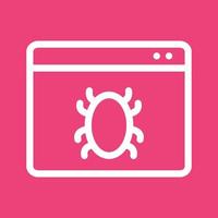 Web Crawler Line Color Background Icon vector