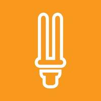 Energy Saver bulb Line Color Background Icon vector