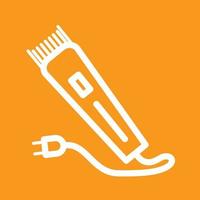 Electric Trimmer Line Color Background Icon vector