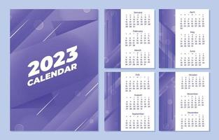 Calendar Template 2023 Design vector