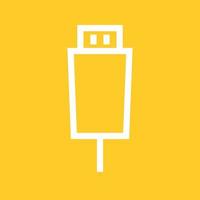 Settings Input HDMI Line Color Background Icon vector