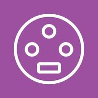 Settings Input SVideo Line Color Background Icon vector