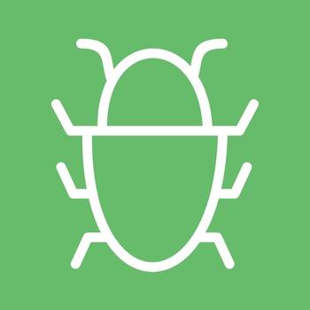 Bug Report Line Color Background Icon vector