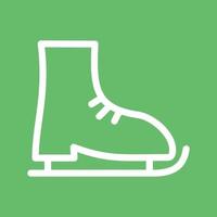 Ice Skate Line Color Background Icon vector