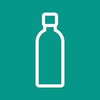 Bottle Line Color Background Icon vector