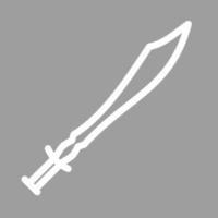 Swords Line Color Background Icon vector