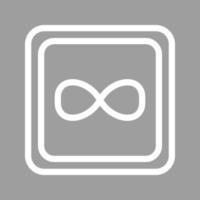 Infinity Symbol Line Color Background Icon vector