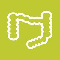 Intestines Line Color Background Icon vector