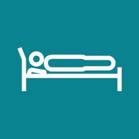 Sleeping Line Color Background Icon vector