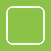 Square with Round Corner Line Color Background Icon vector