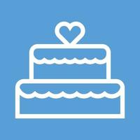 Wedding Cake I Line Color Background Icon vector