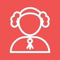Judge II Line Color Background Icon vector