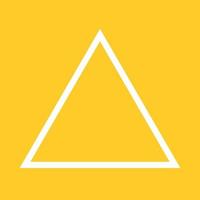Triangle Line Color Background Icon vector