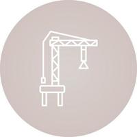 Harbor Crane Vector Icon