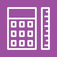 Measurement Calculation Line Color Background Icon vector