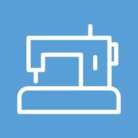 Sewing Machine Line Color Background Icon vector