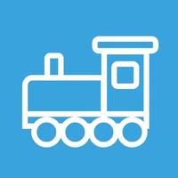 Toy Train I Line Color Background Icon vector