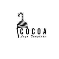 plantilla de logotipo de cacao vector