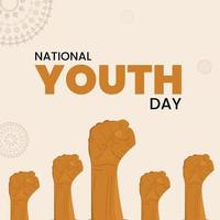 Free vector youth day background