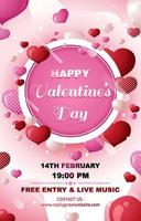 Happy Valentine's Day Poster vector