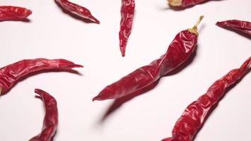 rood Chili peper kruid, pittig voedsel video