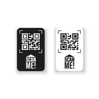 código qr para teléfono inteligente. código qr para el pago. conjunto de vectores de marco de código qr. ilustración vectorial aislada