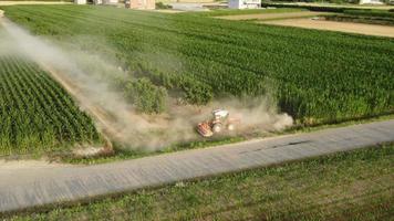 Tractor Spraying Fertilize, Herbicide, Insecticide, Pesticide Pest Spray video