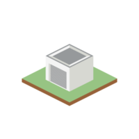 isometrische wolkenkratzer 3d universeller szenischer sammlungssatz png