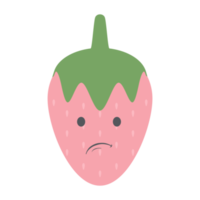 strawberry head emoticon face expression collection png
