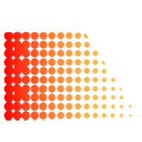forma geométrica de semitono colorido png