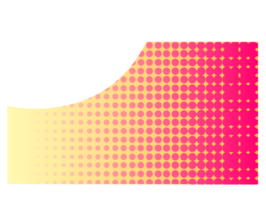 forma geométrica de meio-tom colorido png