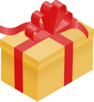 Gift box, PNG with transparent background