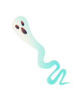 Cute Simple Ghost Long Tail png
