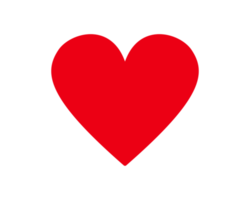 Simple Red Heart Drawing png