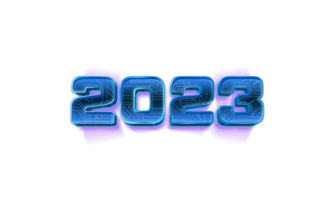 futuro 2023 texto 3d