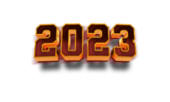 modern 2023 new year celebration text png