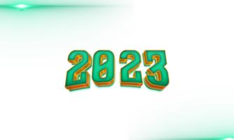 texto moderno de celebración de año nuevo 2023 png