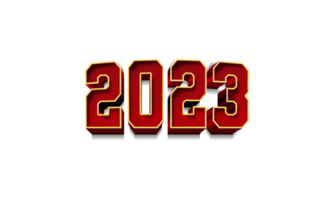 modern 2023 new year celebration text png