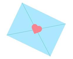 envelope with a heart vector